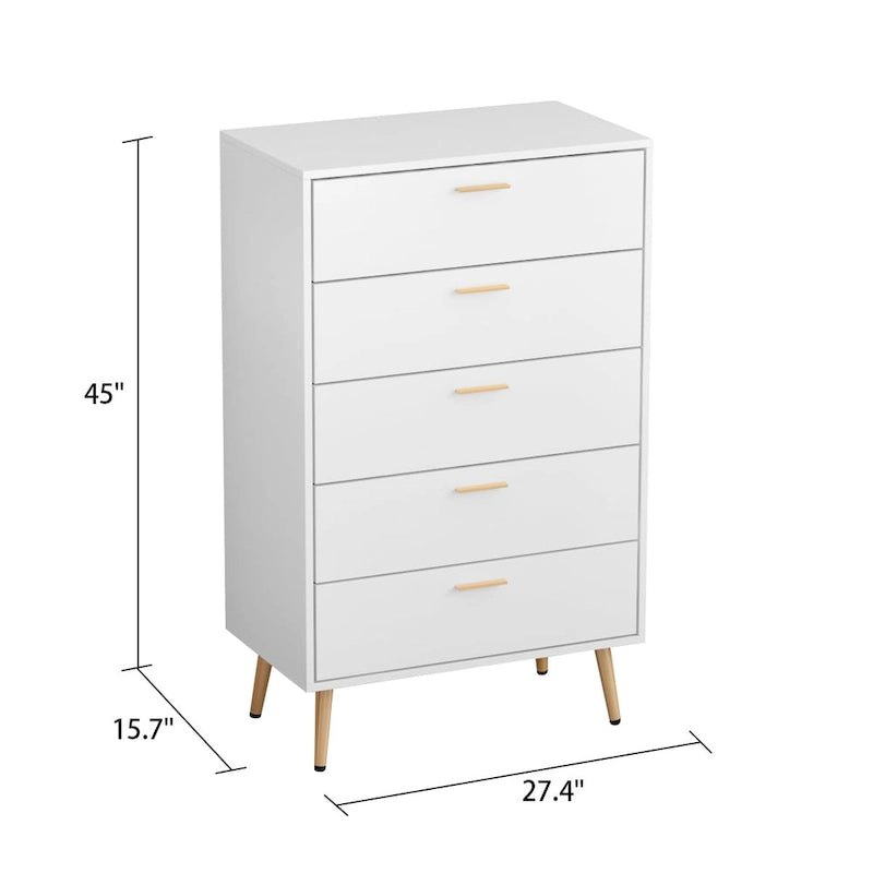 FUFU&GAGA 5 Drawers Dresser Chest