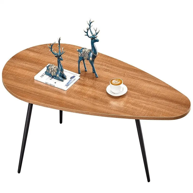 Coffee Tables for Small Space Unique Simple Oval - 22.2D x 42.5W x 17.1H