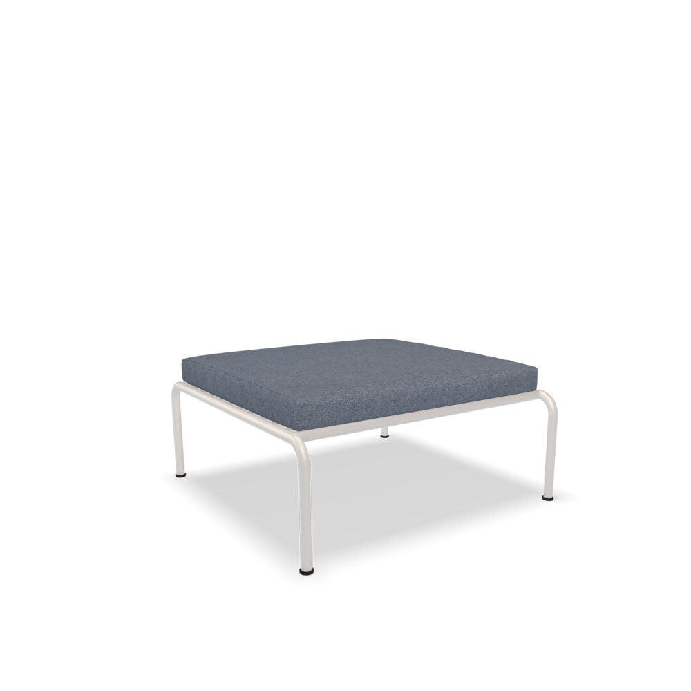 Avon Lounge Ottoman - White Frame