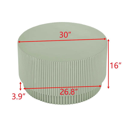 15.72-inch H-Barrel Coffee Table, Nordic Style, Simple Design, Suitable For Indoor And Outdoor Use, Magnesium Oxide Material
