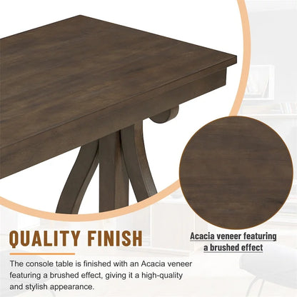 48-Inch Rustic Vintage Console Table,Farmhouse Style Entryway Table