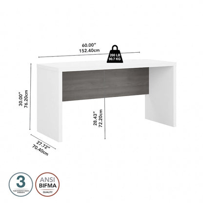 Echo 60W Bow Front Desk by Bush Business Furniture