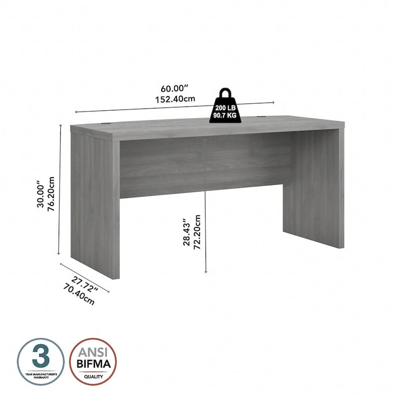 Echo 60W Bow Front Desk by Bush Business Furniture