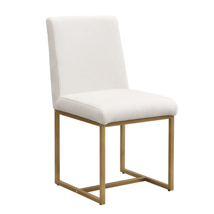 GDFStudio - Carter Modern Rectangular Dining Set with Faux Marble Table and Six Upholstered Chairs