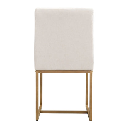 GDFStudio - Carter Modern Rectangular Dining Set with Faux Marble Table and Six Upholstered Chairs