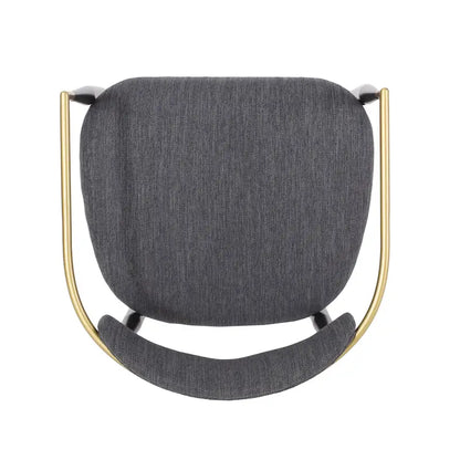 Biscay Fabric Upholstered Iron Dining Chairs (Set of 2) by GDFStudio