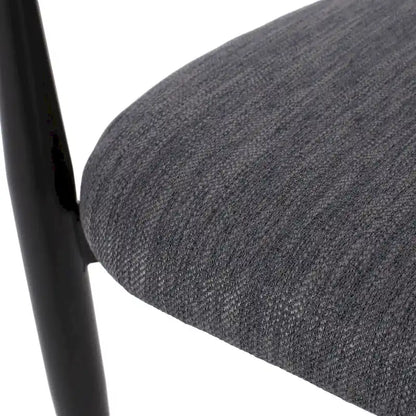 Biscay Fabric Upholstered Iron Dining Chairs (Set of 2) by GDFStudio