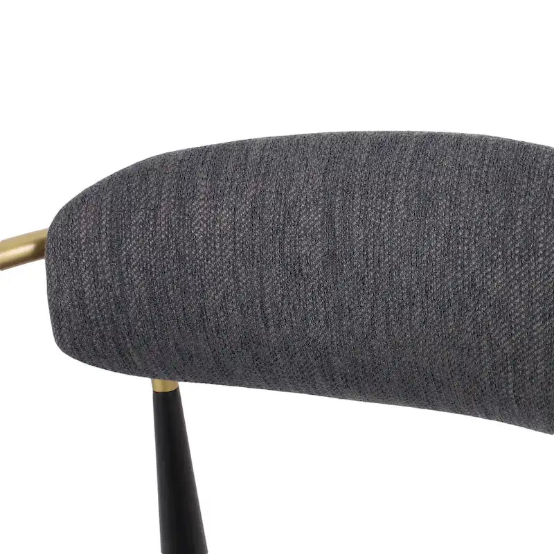 Biscay Fabric Upholstered Iron Dining Chairs (Set of 2) by GDFStudio