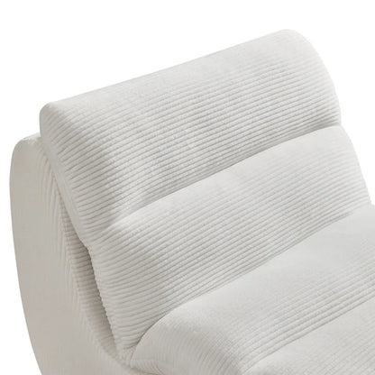 34 Modern Single Sofa Upholstered Sponge Couch with Ottoman for Small Space