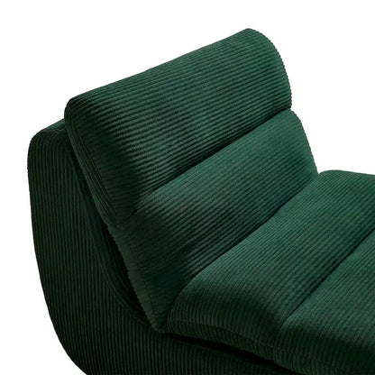 34 Modern Single Sofa Upholstered Sponge Couch with Ottoman for Small Space