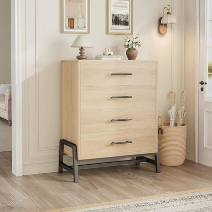 38.6 Tall 4 Drawer Dresser with Storage Freestanding