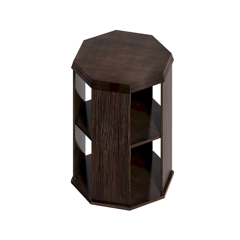 31.5 Octagonal Rubber wood Coffee Tables (Set of 2 Pieces)