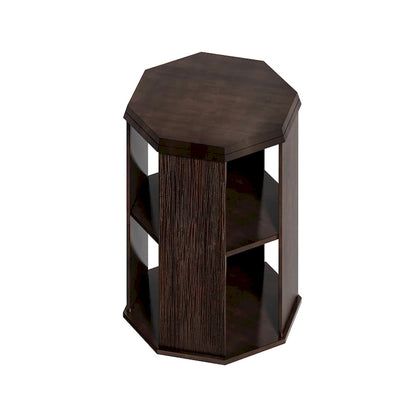 31.5 Octagonal Rubber wood Coffee Tables (Set of 2 Pieces)