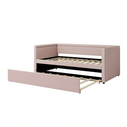 Upholstered Twin Daybed with Trundle
