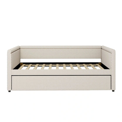 Upholstered Twin Daybed with Trundle