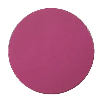 Toni Round Accent Table with Turned Pedestal Base, 22 Inch Purple Wood