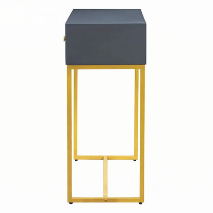 Modern Sleek Console Table with Storage, Grey