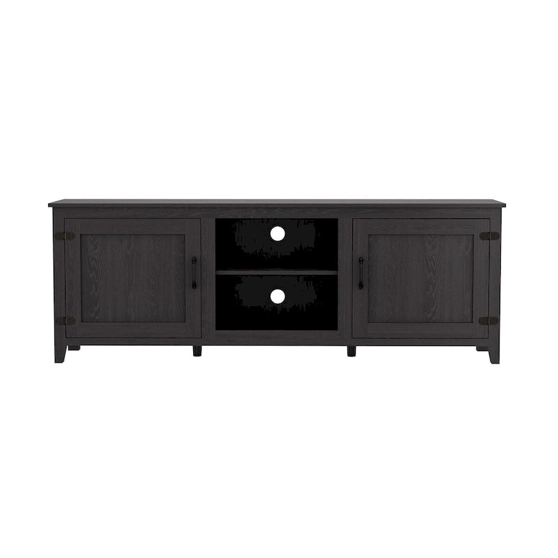 Industrial TV Stand with 2 Storage Cabinet and 4 Shelf Storage for Living Rooms Bedrooms and Playrooms