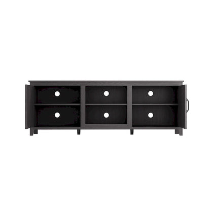 Industrial TV Stand with 2 Storage Cabinet and 4 Shelf Storage for Living Rooms Bedrooms and Playrooms
