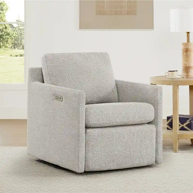 Nora Electric Power Swivel Chair with Footrest Recline