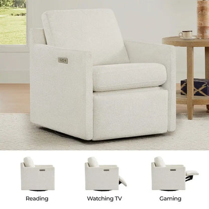 Nora Electric Power Swivel Chair with Footrest Recline