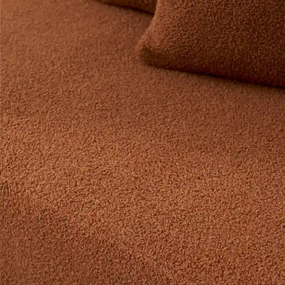 105.51 Modern L-Shape 5 Seater Modular Sectional Sofa Couch with Chaise Lounge, in Soft Lambswool Sherpa Fabric