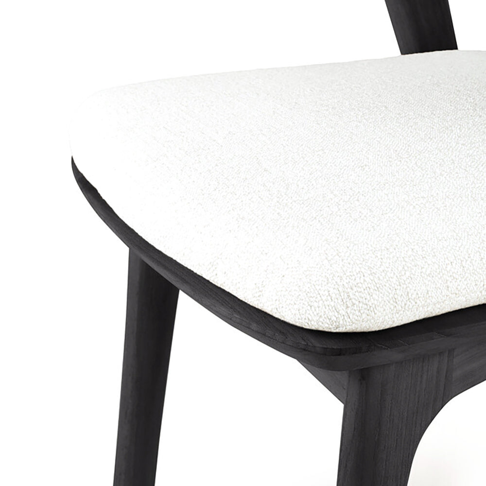 Bok Black Teak Outdoor Dining Chair - with Cushion