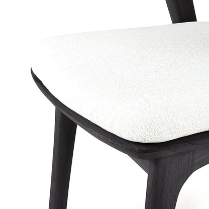 Bok Black Teak Outdoor Dining Chair - with Cushion