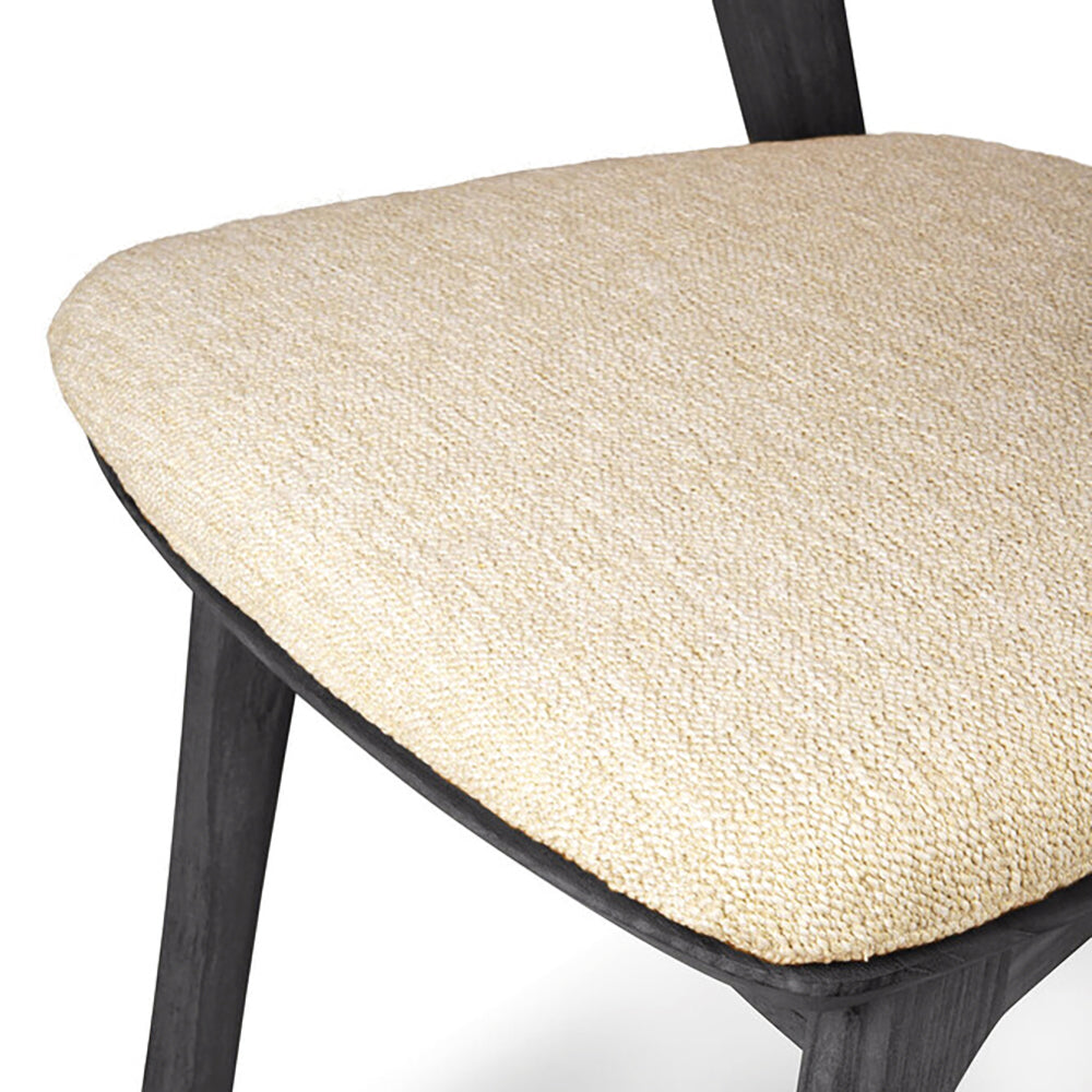 Bok Black Teak Outdoor Dining Chair - with Cushion