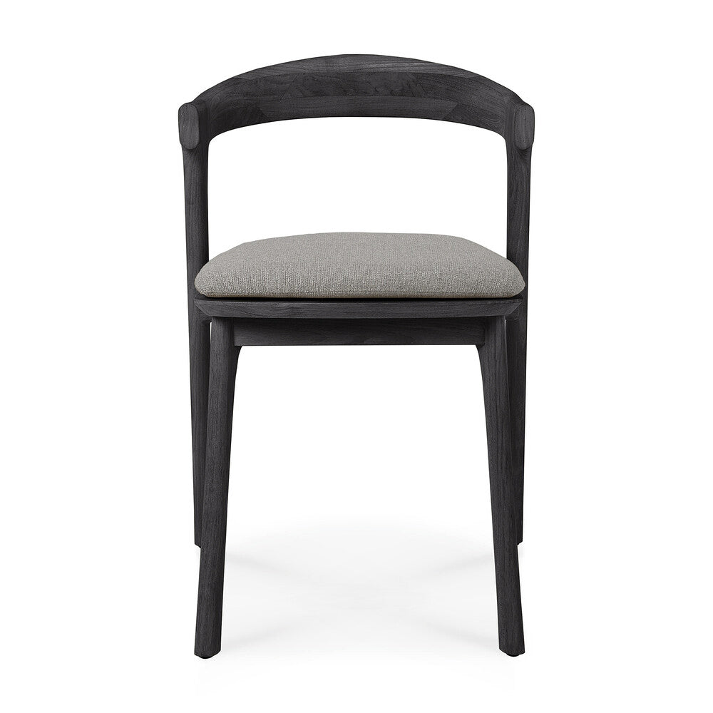 Bok Black Teak Outdoor Dining Chair - with Cushion