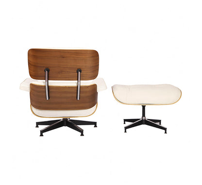 Miller Lounge Chair and Ottoman - Walnut