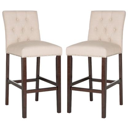 SAFAVIEH Jelka 31.5 Inch Bar Stool (Set of 2) - 19 x 20 x 44 - 19Wx23Dx44H