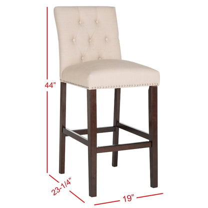 SAFAVIEH Jelka 31.5 Inch Bar Stool (Set of 2) - 19 x 20 x 44 - 19Wx23Dx44H