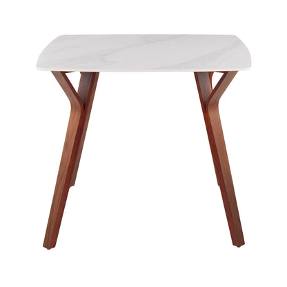Carson Carrington Sala Dining Table with Textured Marble Table Top