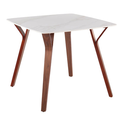 Carson Carrington Sala Dining Table with Textured Marble Table Top