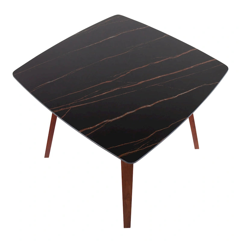 Carson Carrington Sala Dining Table with Textured Marble Table Top