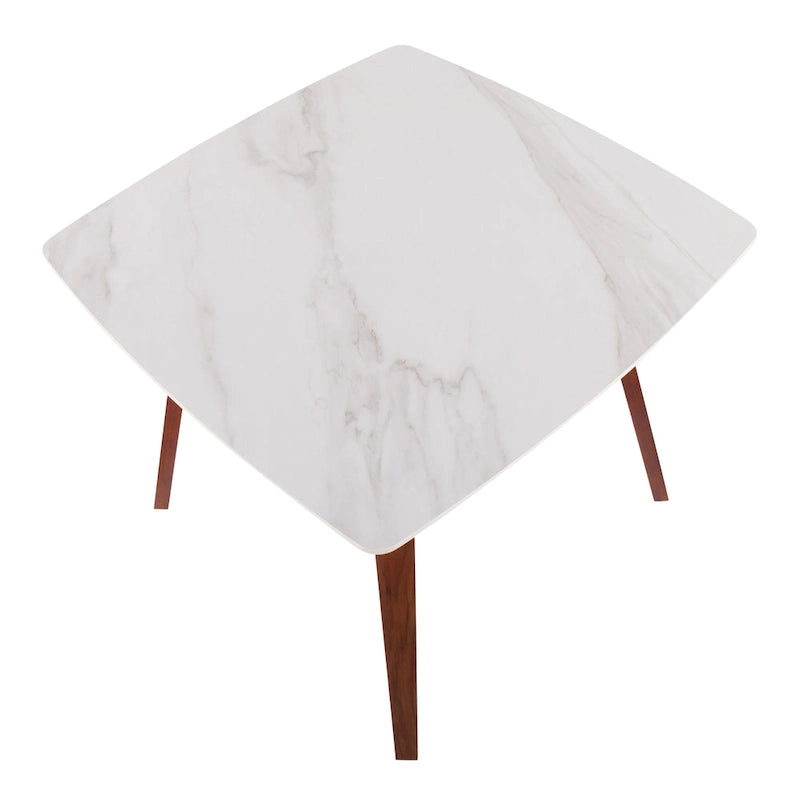 Carson Carrington Sala Dining Table with Textured Marble Table Top