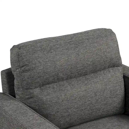 Wystan Contemporary Track Arms Chair with Solid Wood Tapered Legs, Upholstered Fabric Single Sofa Chair by Furniture of America