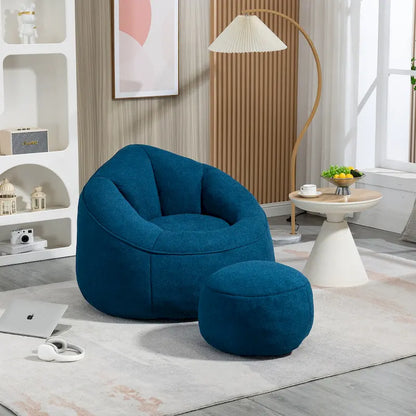 Bean Bag Sofa Chair with Footrest
