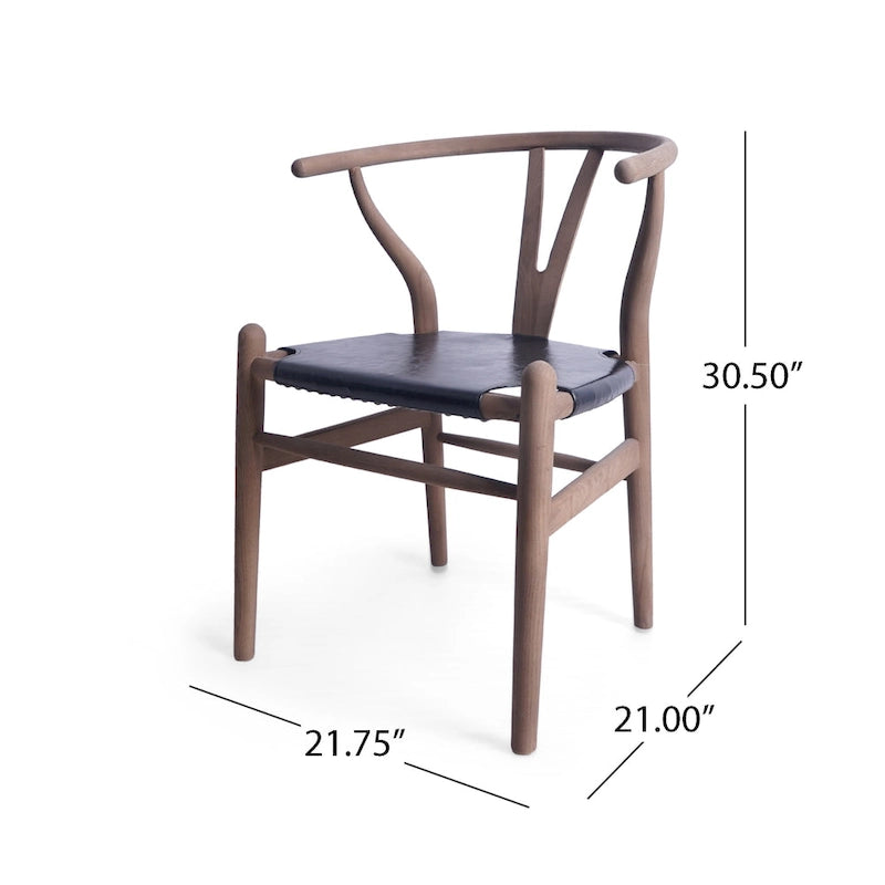 Gessford Ash Wood Dining Chairs (Set of 6) by Christopher Knight Home