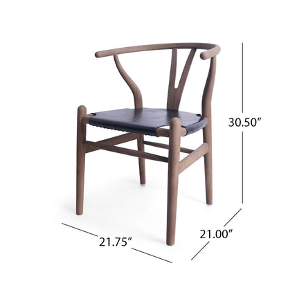 Gessford Ash Wood Dining Chairs (Set of 6) by Christopher Knight Home