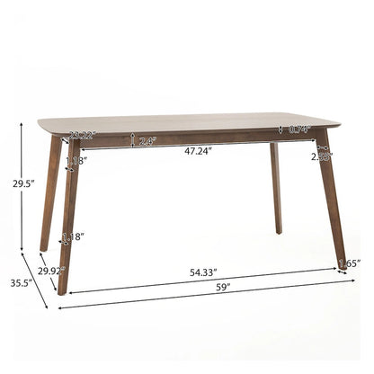 Alma Mid-Century 5-piece Wood Rectangle Dining Set by Christopher Knight Home