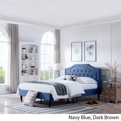 Elinor Upholstered Queen Platform Bed by Christopher Knight Home