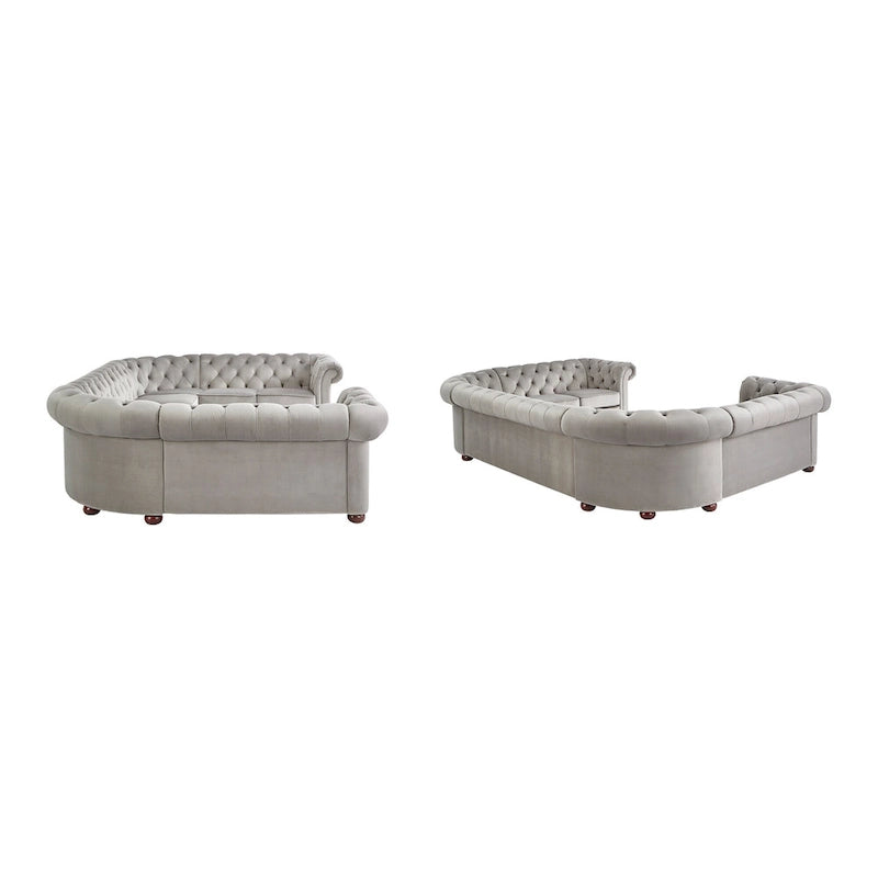 Gdansk 9-Seat U-Shaped Chesterfield Sectional Sofa