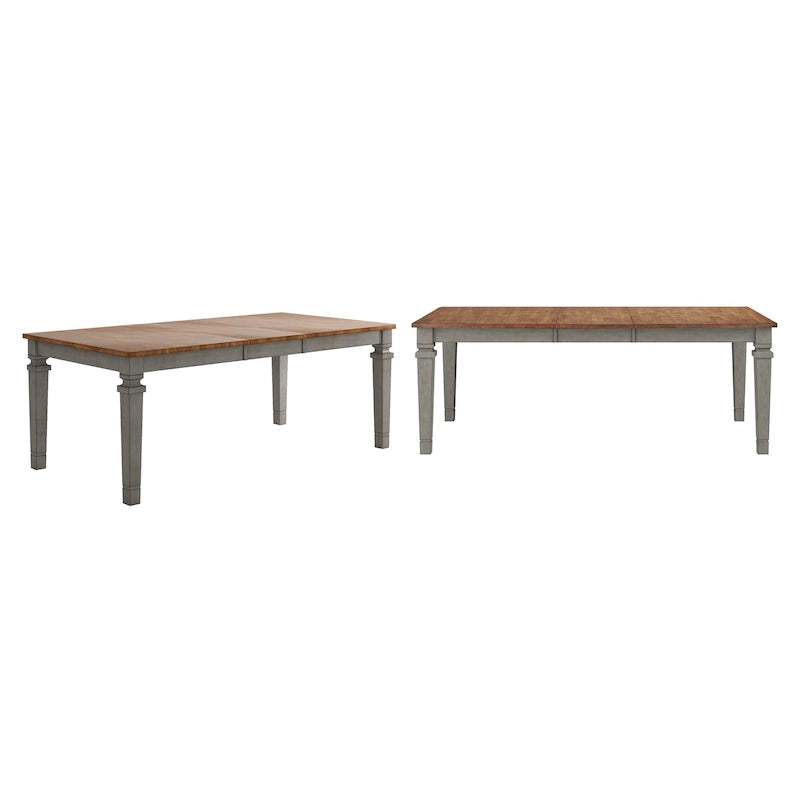 Vikos Solid Wood 64-82 Extendable Dining Table