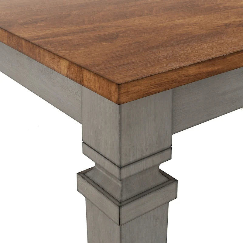 Vikos Solid Wood 64-82 Extendable Dining Table