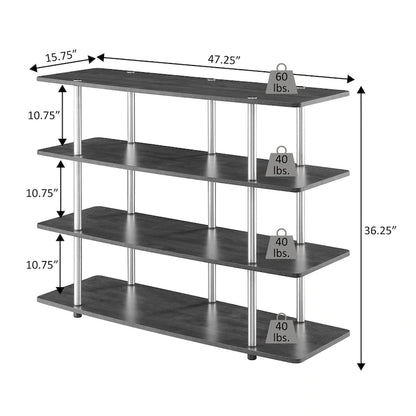 Convenience Concepts Designs2Go XL 55 inch Highboy 4 Tier TV Stand