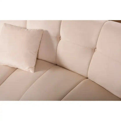 Velvet Curved sofa 3 Seats Symmetrical Modular legless sofa Corner Sectional Round couches - 127