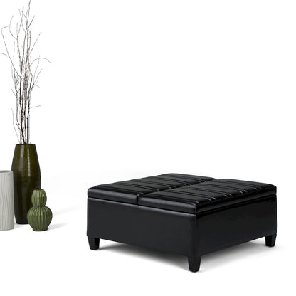 WYNDENHALL Tyler 36 inch Wide Contemporary Square Table Ottoman