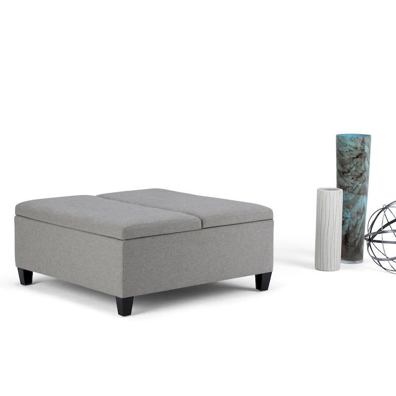 WYNDENHALL Tyler 36 inch Wide Contemporary Square Table Ottoman